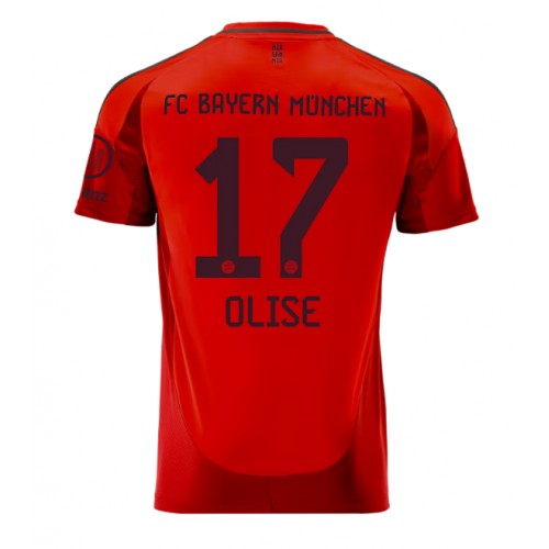 Fotbalové Dres Bayern Munich Michael Olise #17 Domácí 2024-25 Krátký Rukáv